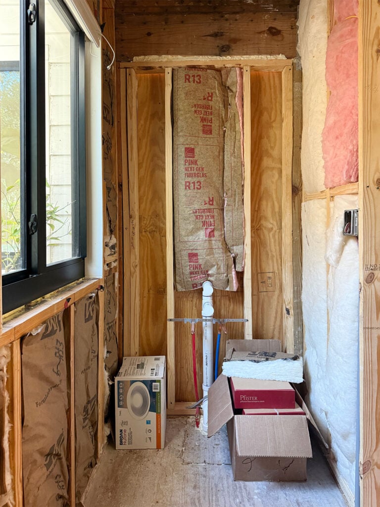 View Of Future Vanity Nook In Primary Bathroom
