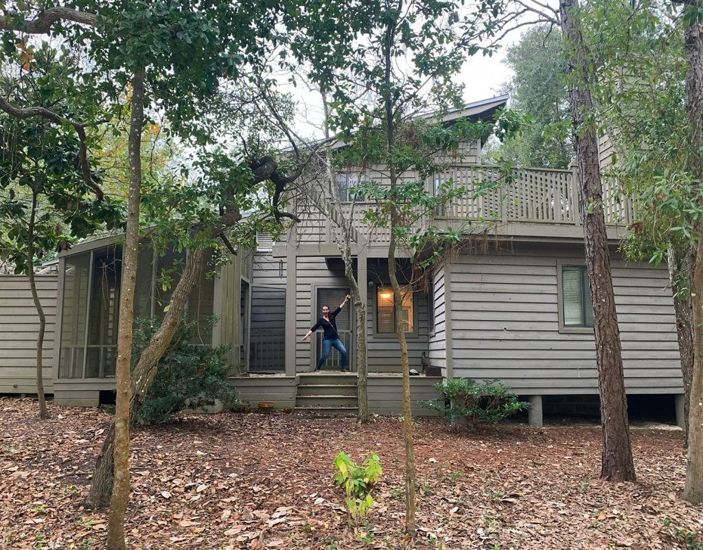 florida-house-exterior-before-sherry-on-porch-1024x801-1 Old Beach Cottage Before Renovation With Trees Around It