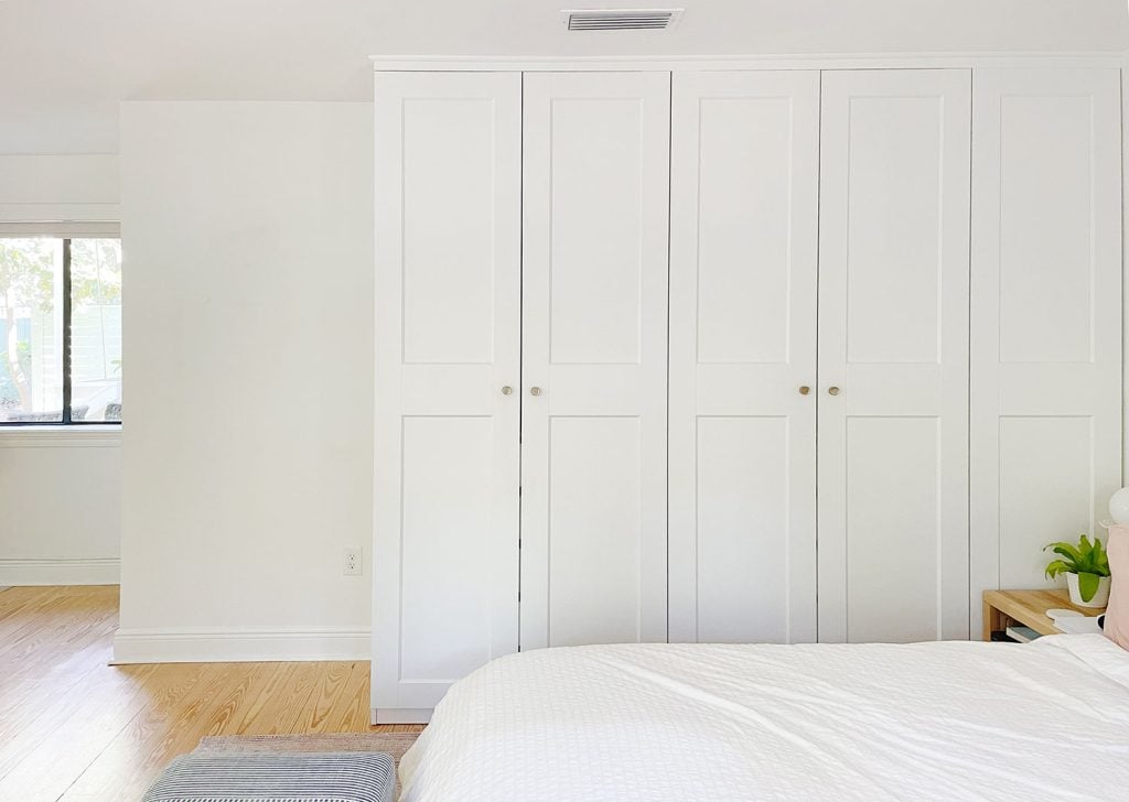 bedroom-pax-wardrobe-before-horizontal-1024x728-1 Row Of Ikea Pax Wardrobes Before Additional Close Is Added