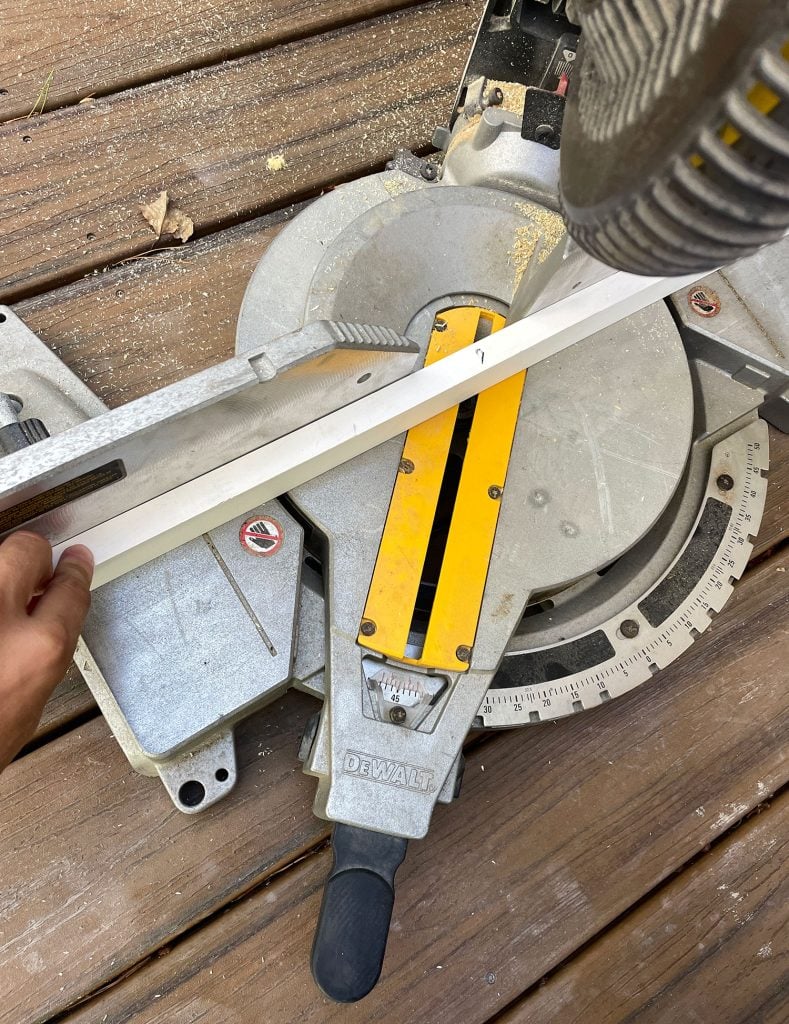 bedroom-pax-wardrobe-cutting-trim-miter-789x1024-1 Cutting Trim At An Angle Using A Miter Saw