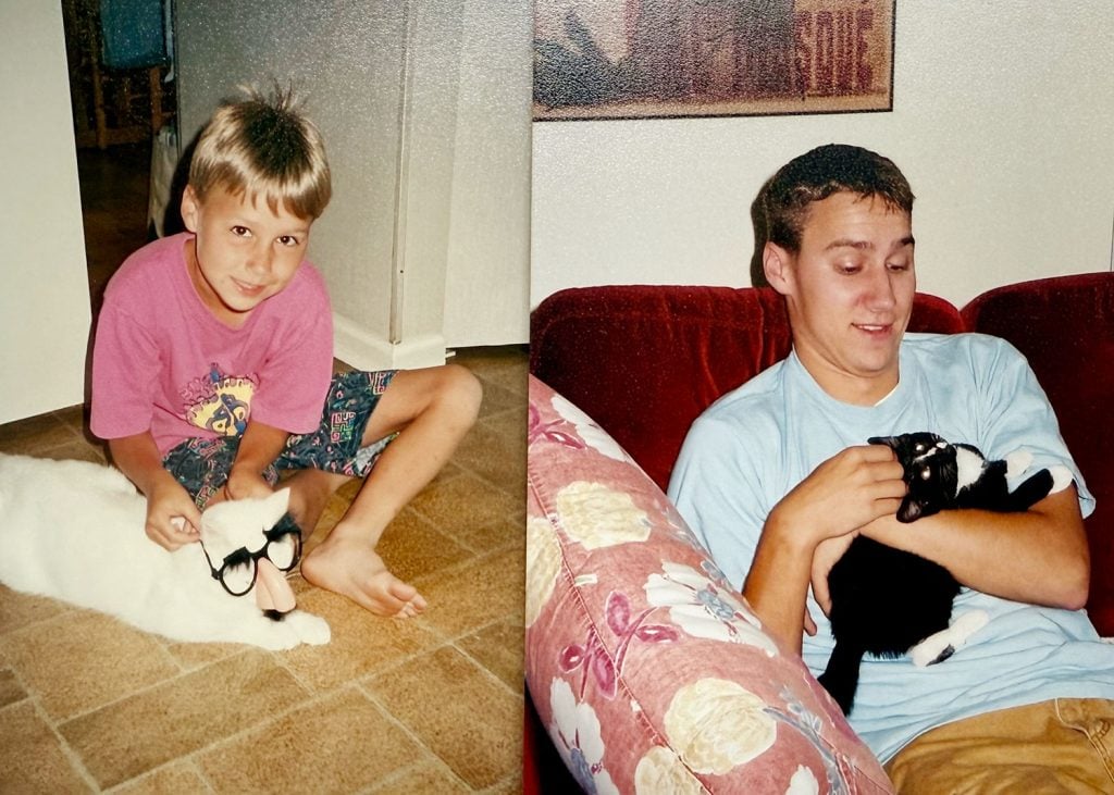 john-as-kid-with-family-cats-1024x731-1 Old Photos of John With Family Cats
