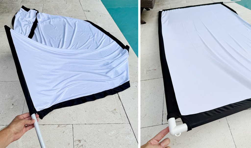 outdoor-movie-night-assembling-screen-1024x604-1 Two Steps to Assembling A Pop Up Outdoor Movie Screen With PVC Pipes