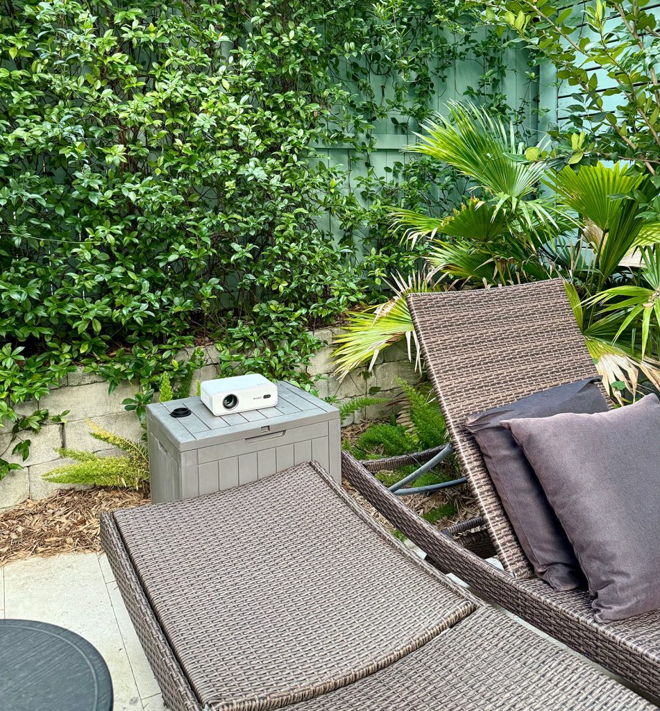 outdoor-movie-night-projector-on-stand-951x1024-1 Portable Smart Projector On Box For Outdoor Movie Night