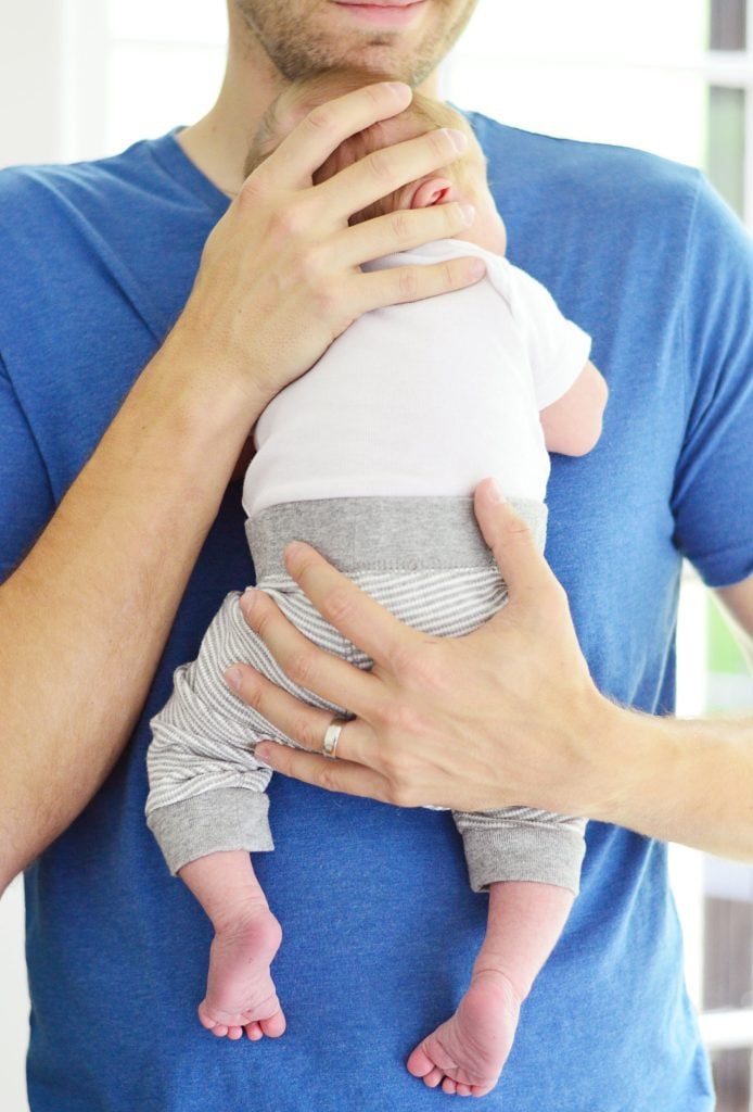 baby-boy-on-fathers-chest-694x1024-1 Father Holding Newborn Baby Boy On Chest