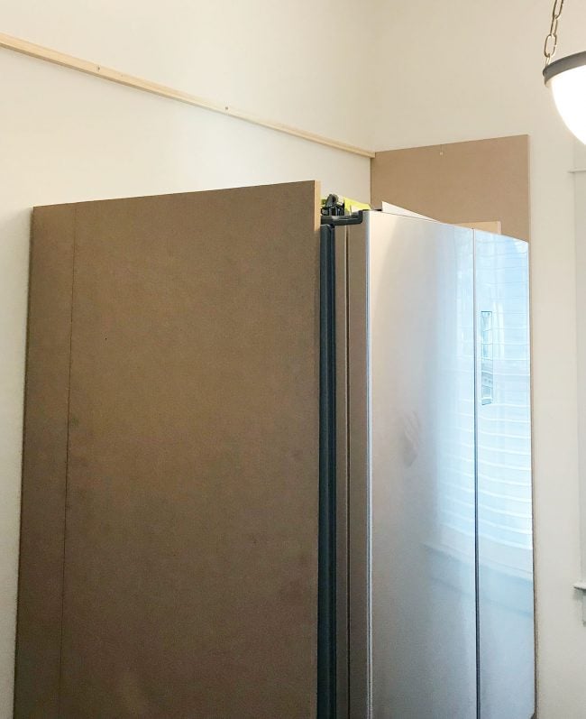 beach-house-pantry-vertical-pieces-650x797-1 large MDF pieces added vertically against fridge in pantry