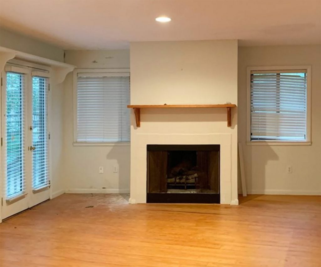 bedroom-before-fireplace-1024x852-1 Before photo of fireplace in living room turned bedroom