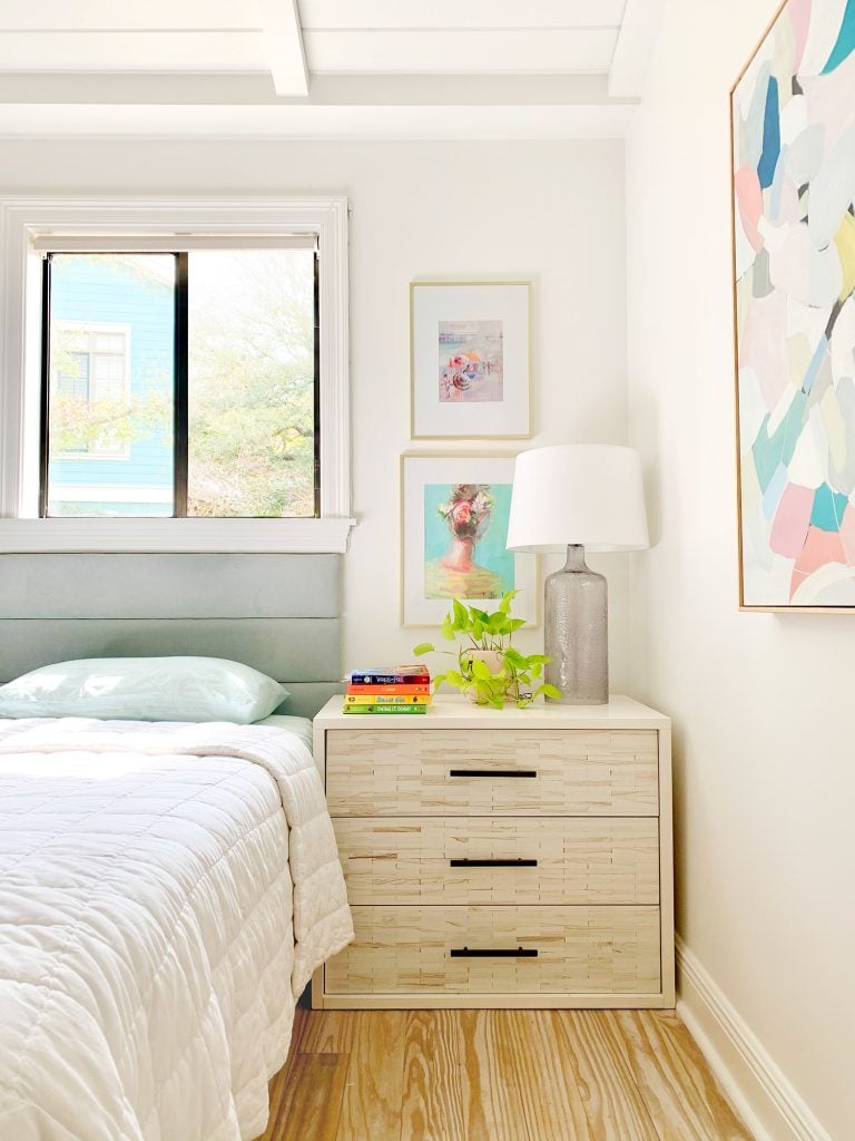 bedroom-nightstand-switch-768x1024-1 Girls Bedroom With West Elm Inlay Dresser As Nightstand