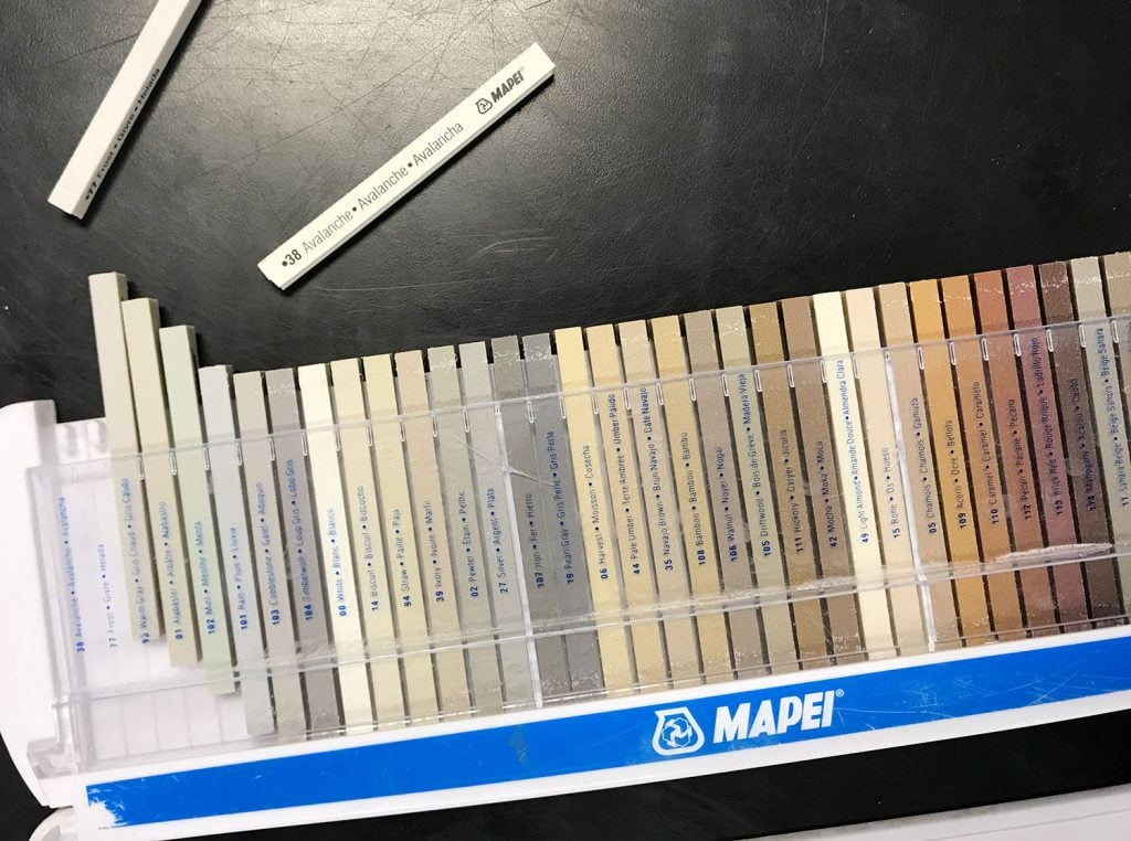 best-grout-mapei-color-selections-1024x762-1 mapei grout color sample sticks at store