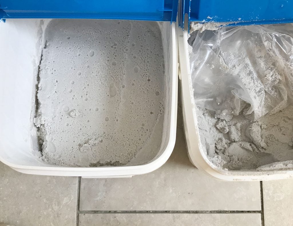 best-grout-mapei-open-tub-1024x792-1 View inside of Mapei Flexcolor grout at premixed grout