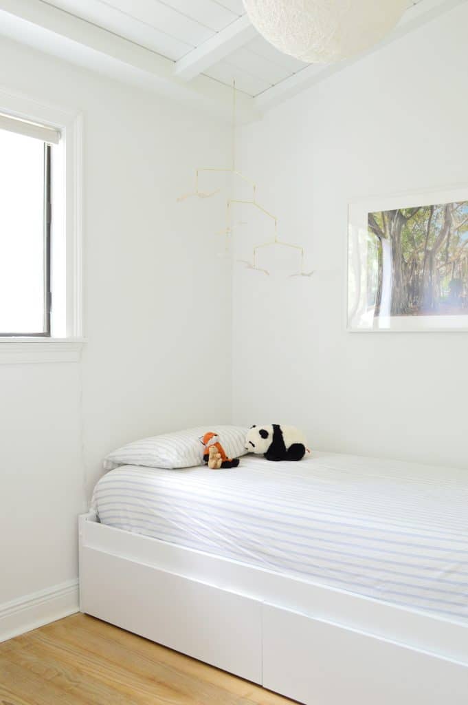 boys-bedroom-headboard-angle-681x1024-1 Before photo of boys bedroom with daybed and blank walls