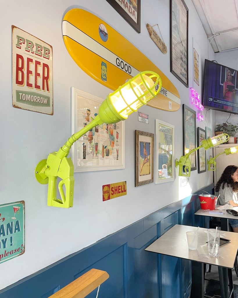 charleston-south-carolina-fuel-cantina-gas-pump-lights-819x1024-1 Lamp Made From Gas Pump At Fuel Cantina Restaurant