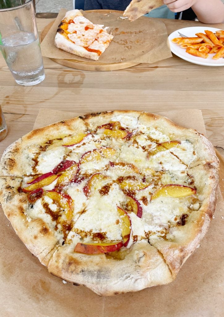 charleston-south-carolina-obstinate-daughter-pizza-725x1024-1 Peach Pizza At Obstinate Daughter In Sullivans Island South Carolina
