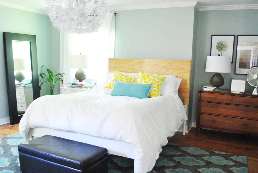 diy-upholstered-headboard-wood-frame-in-place-1024x687-1 DIY Upholstered Headboard Wood Frame In Place