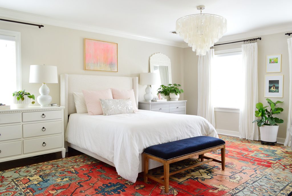 final-masterbedroom-2020-straight-on-1024x687-1 Traditional bedroom with Ikea curtains and red rug