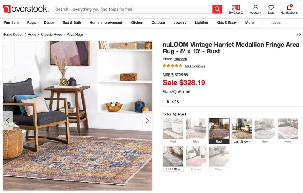 magic-rug-nuloom-vintage-harriet-on-overstock-1024x654-1 Screenshot Of NuLoom Vintage Harriet Medallion Fringe Area Rug Listed On Overstock