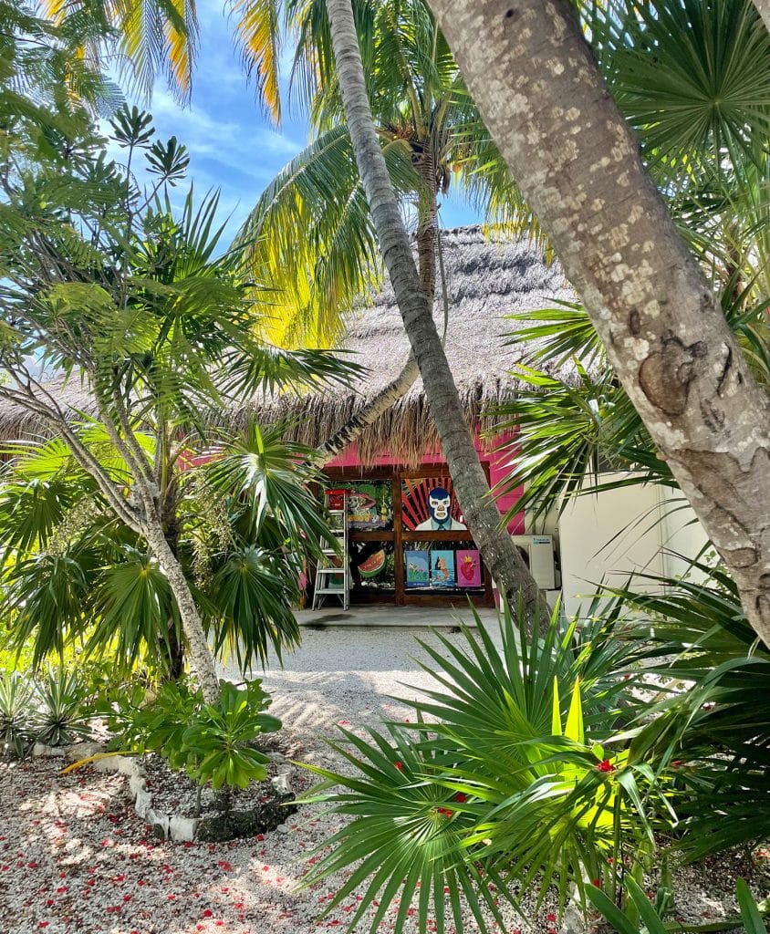 mexico-with-kids-shopping-amongst-palms-844x1024-1 Shopping in Akumal Mexico With Lots of Palm Trees