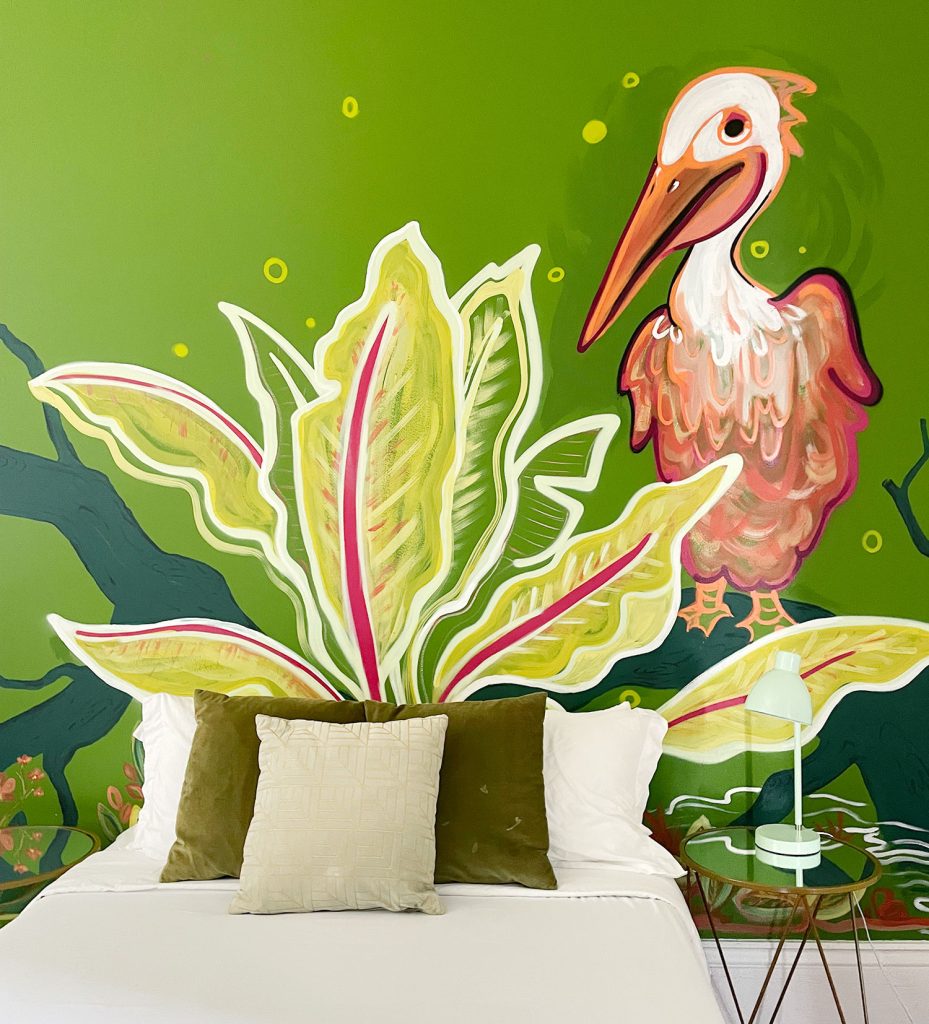 new-orleans-airbnb-pelican-mural-929x1024-1 Pelican Mural On Wall Of Airbnb In New Orleans