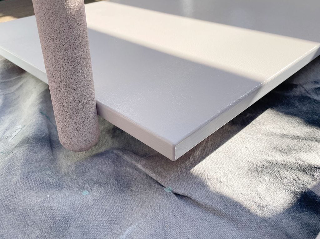 painting-ikea-cabinets-getting-sides-1024x765-1 Painting Sides Of Ikea Kitchen Cabinet Doors With Small Foam Roller