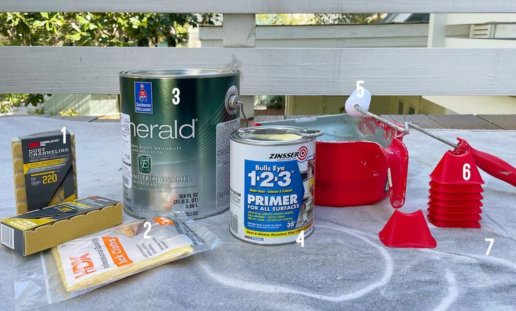 painting-ikea-cabinets-supplies-with-numbers-1024x617-1 Supplies For Painting Ikea Kitchen Cabinet Doors