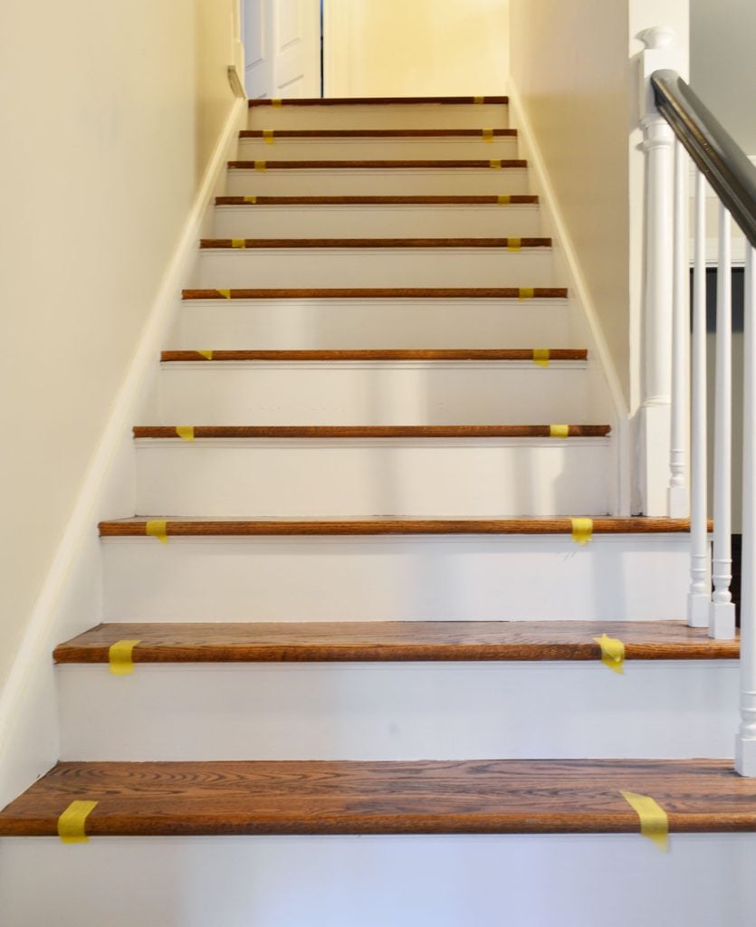 stair-runner-taping-placement-835x1024-1 Painters Tape On Steps To Mark Runner Location