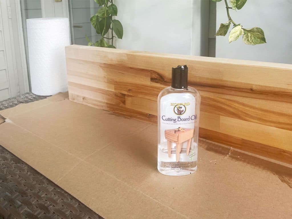 utility-closet-cutting-board-oil-1024x768-2 Cutting Board Oil next to slab of butcher block counter