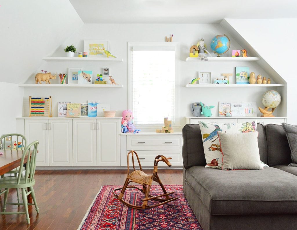 built-in-bonus-room-cabinets-shelves-full-1024x792-2 Built-In Cabinets With Floating Shelves In Window Niche