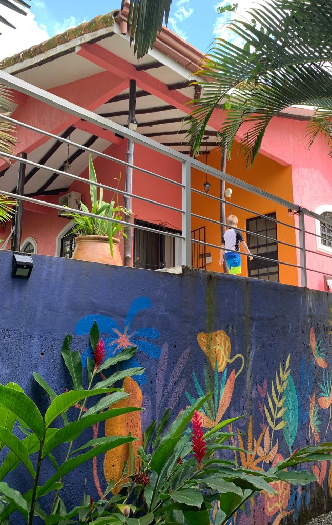 costa-rica-vacation-first-airbnb-mural-648x1024-1 Colorful Mural At Airbnb In Esterillos Oeste Costa Rica