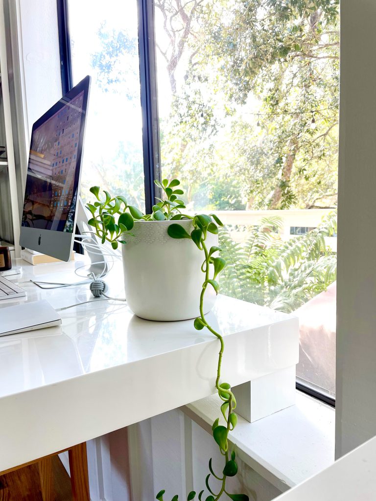 family-room-desk-back-leg-detail-768x1024-1 View Out Of Window Behind Office Space Desk In Upstairs Modern Family Room