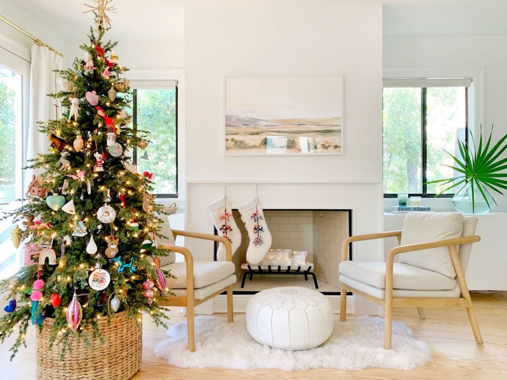 fireplace-wide-shot-with-christmas-tree-1024x768-1 Bedroom fireplace scene with Christmas tree chairs and stockings