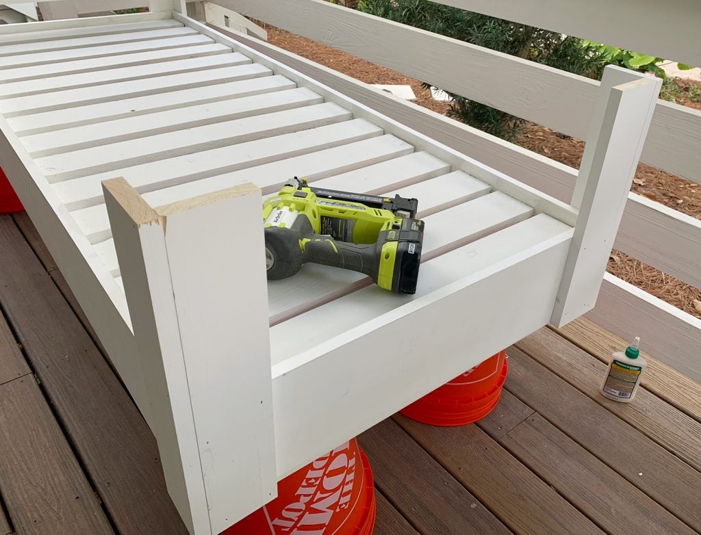 hanging-daybed-arm-posts-completed-1024x782-1 Daybed arm corners finished and in place