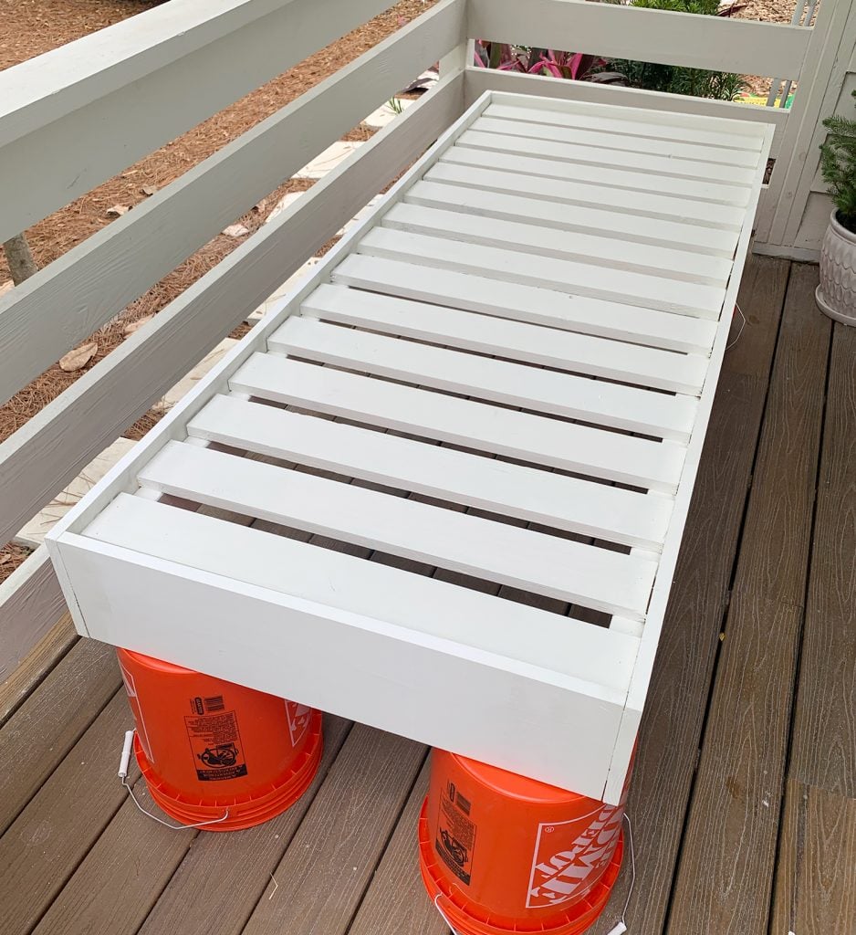 hanging-daybed-frame-slats-painted-938x1024-1 Daybed frame fully constructed and painted white