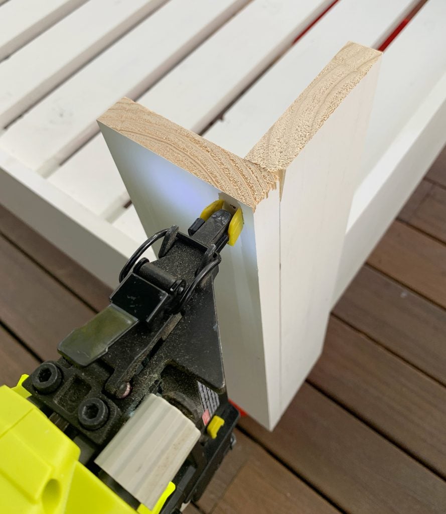 hanging-daybed-nailing-arms-together-889x1024-1 Nailing two corners of daybed arm together