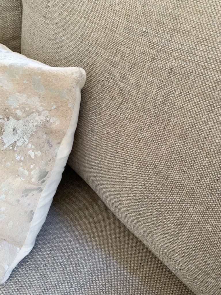 loveseat-fabric-detail-768x1024-1 Detail of gray fabric on loveseat