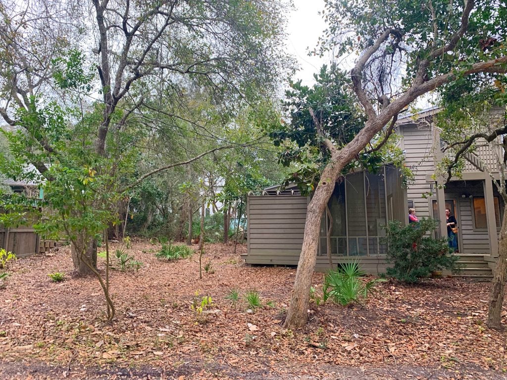 pool-post-before-side-yard-wide-photo-1024x768-1 Before photo of house with empty backyard covered in dead leaves