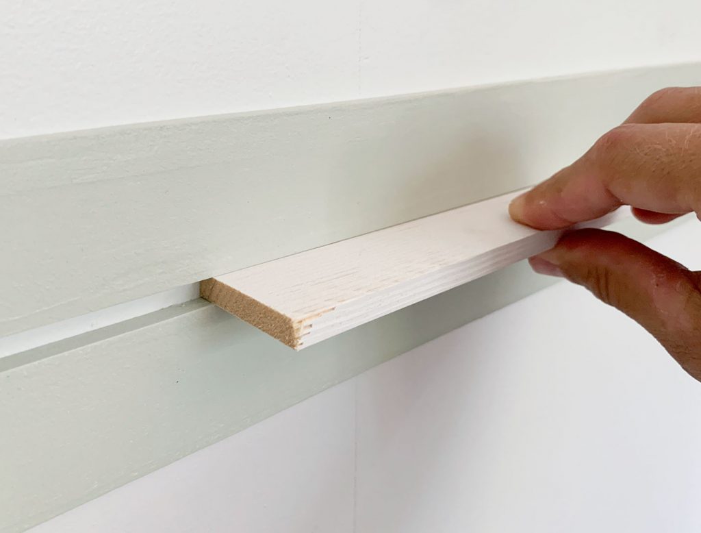 rainbwo-stripe-wall-spacer-1024x778-1 Scrap Of White Wood Lattice Used As Spacer Between Two Painted Lattice Strips