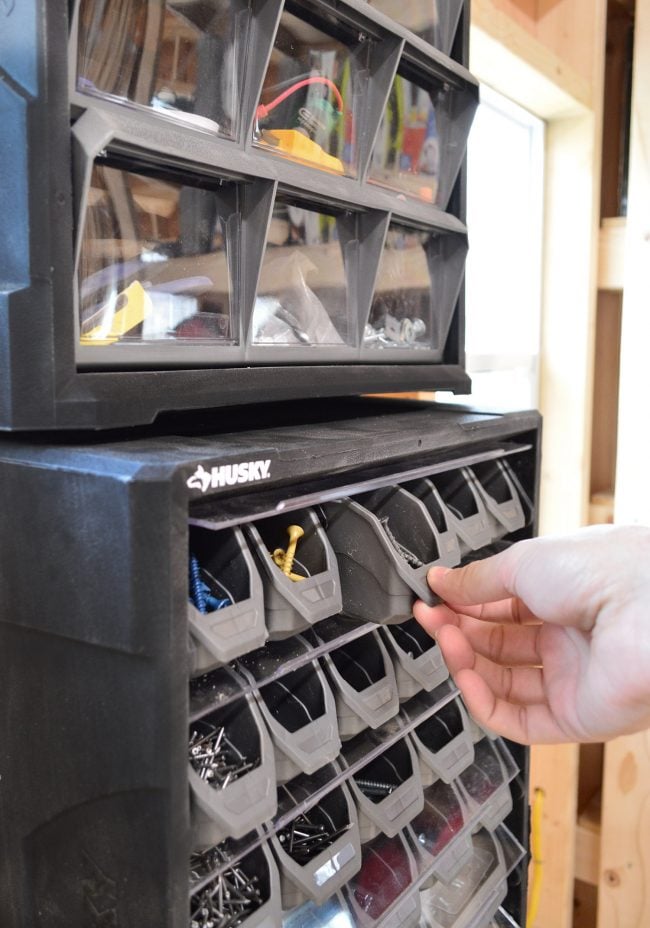 shed-storage-small-space-organizer-detail-side-650x928-1 shed storage ideas pull out shelves for screws