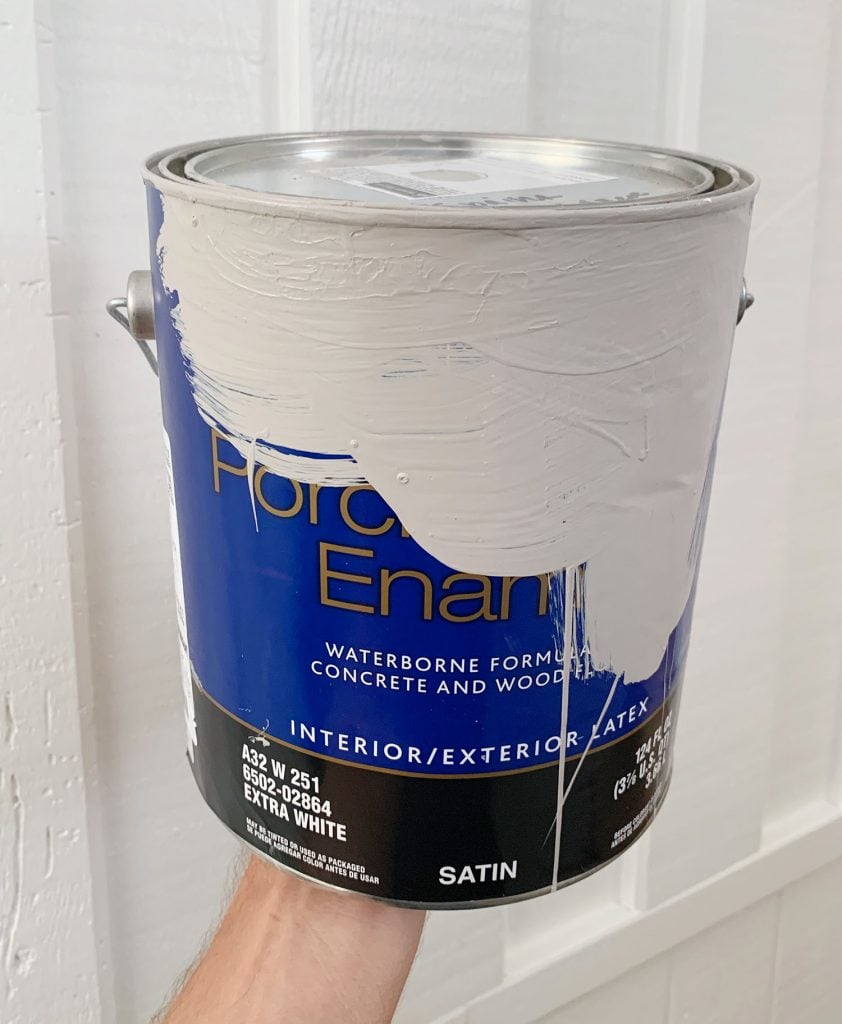 sisal-stair-runner-paint-can-requisite-gray-842x1024-1 Can of Sherwin-Williams Porch & Floor Enamel Paint
