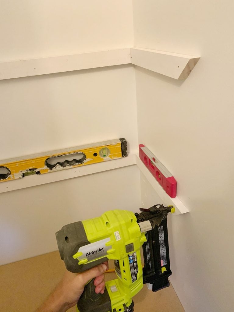 small-colorful-bedroom-diy-closet-shelves-in-progress2-768x1024-1 Building Shelf Supports For Custom Closet DIY Shelves