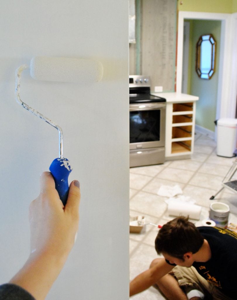 step-6-sherry-painting-cabinet-box-811x1024-1 Handing Painting Cabinet Box With Foam Roller