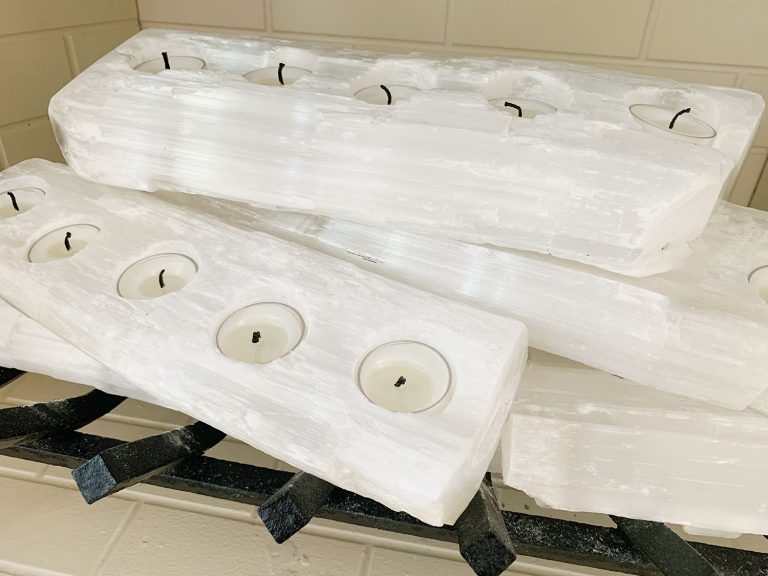 Making A Selenite Crystal Fireplace