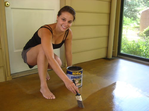How To Stain A Concrete Floor
